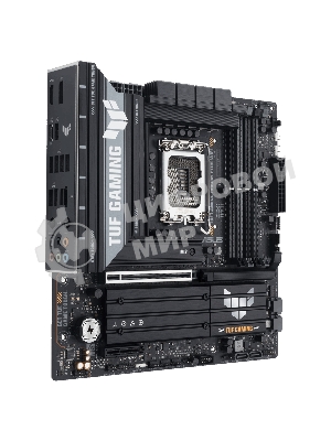 Материнская плата ASUS TUF GAMING B860M-PLUS WIFI, LGA 1851, Intel B860, 4xDDR5, 4xSATA, 3xM.2, 1xPCIe 5.0 x16, 1xPCIe x4, 1xUSB-C, 4xUSB-A 3.2 Gen 1, 2xUSB-A 3.2 Gen 2, 1xHDMI, 1xDP, 1x2.5Gb LAN, 7.1, mATX