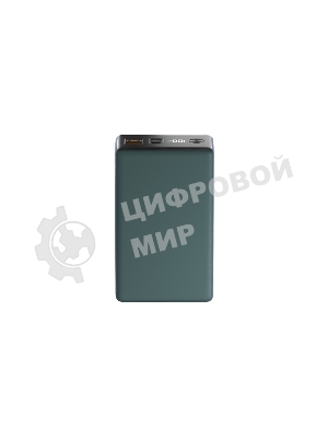 Портативный аккумулятор OLMIO QX-30, 30000mAh, 22.5W, QuickCharge3.0/PowerDelivery, LCD, темно-зеленый