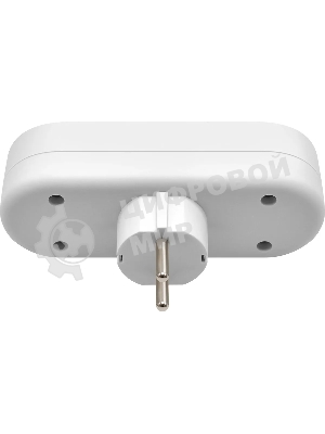 Удлинитель Defender TG-01 3 розетки, заземление, белый