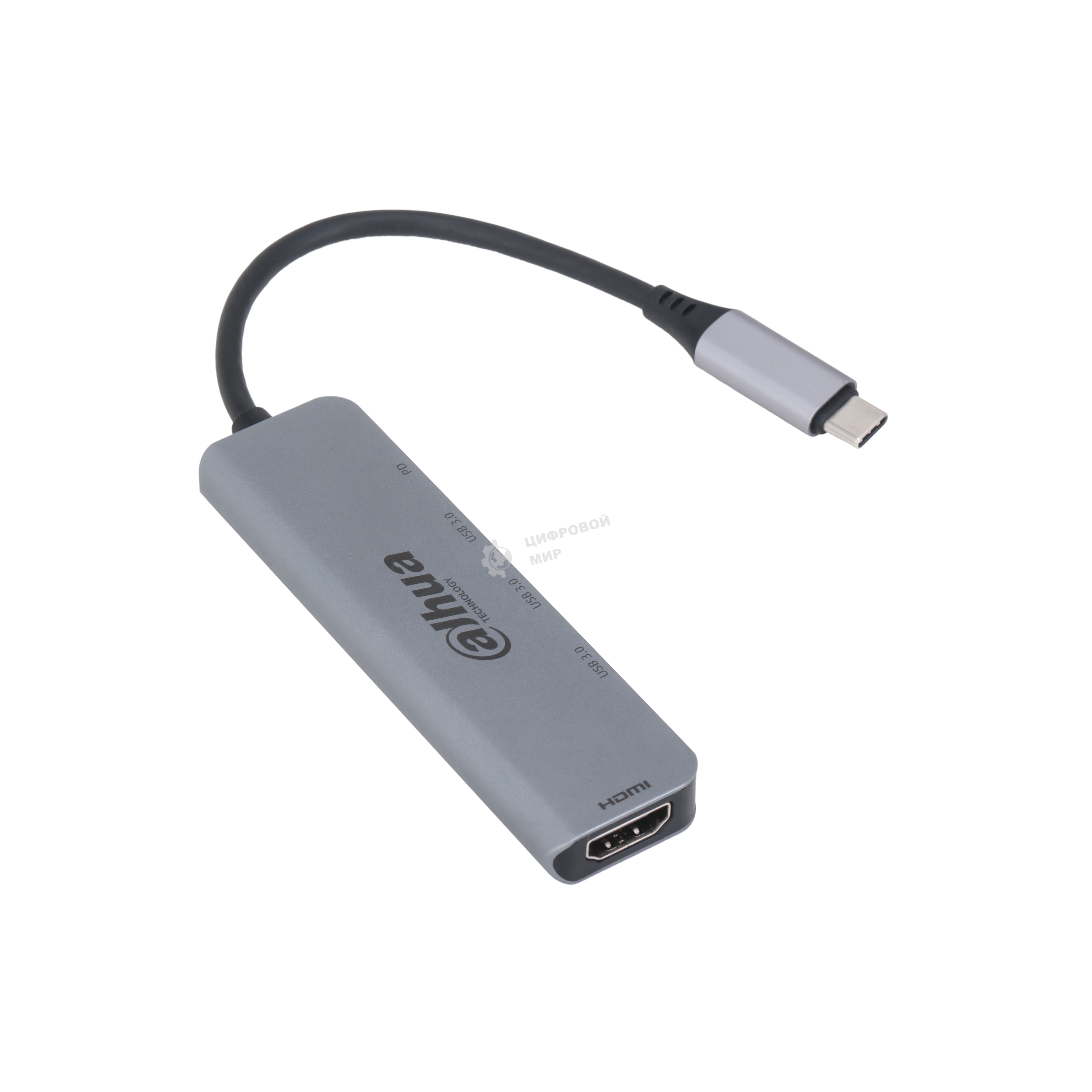 USB-концентратор Dahua 5 in 1 USB 3.1 Type-C to HDMI + USB 3.0 + PD Docking Station