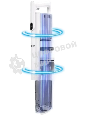 Пылесос вертикальный Haier HVC150 белый, питание от аккумулятора, 150 Вт, уборка сухая, пылесборник 0.8 л