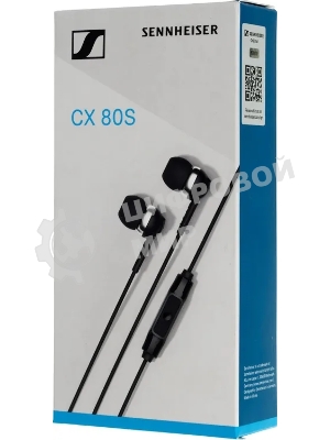 Проводные наушники Sennheiser CX 80S черный, внутриканальные, Jack 3.5 мм