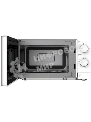 Микроволновая печь Oasis MW-70XW белый, 20 л, 700 Вт, переключатели - поворотный механизм