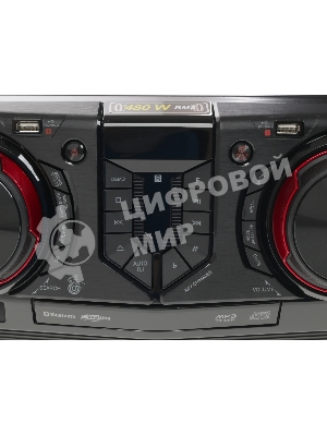 Мини-аудиосистема LG CJ44 черный 480Вт FM USB BT