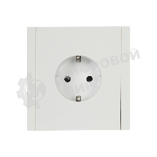 Розетка СП FORTE&PIANO FP213 16А с заземл. защ. шторки безвинт. крепл. белый IEK FP-R14-16-1-K01