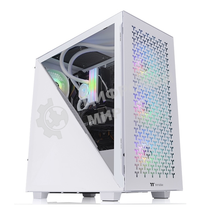 Компьютерный корпус Thermaltake Divider 300 TG Air Snow CA-1S2-00M6WN-02 Snow/Win/SPCC/Tempered Glass*1/Mesh Front Panel/120мм Standard Fan*2 (528610)