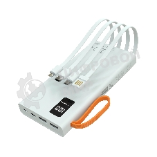 Портативный аккумулятор More choice (4620202550545) PB22-10 с кабелем 2USB 2.1A - 10000mAh белый