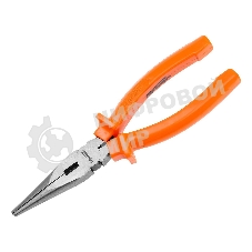 Длинногубцы Sparta Classic, 180 мм, прямые шлифованные, пластмассовые рукоятки