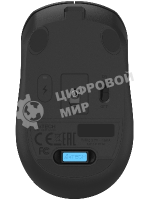 Мышь беспроводная A4Tech Fstyler FG15CS Air2 черный, 1200 dpi, радиоканал, USB, кнопки - 3