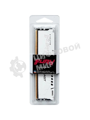 Оперативная память Kingston Fury Beast White, DDR5, 16Gb (1x16 Gb), 6800 MHz, CL34, радиатор, белый