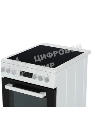 Плита электрическая Beko FSM57300GW белый, конфорок 4 электрических, духовка 55 л, 50 см x 85 см x 60 см