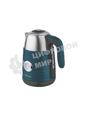 Чайник электрический Willmark WEK-1738PST (1.7 л, двойные стенки, эффект термоса, термометр, 2200 Вт) Изумрудный