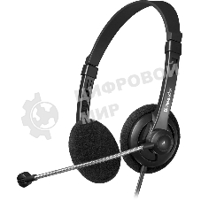 Гарнитура проводная Defender Aura 104 черный (кабель 1.8м)