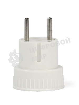 Адаптер переходник без заземления Smartbuy (SBE-06-S05-w) белый 6А 250В
