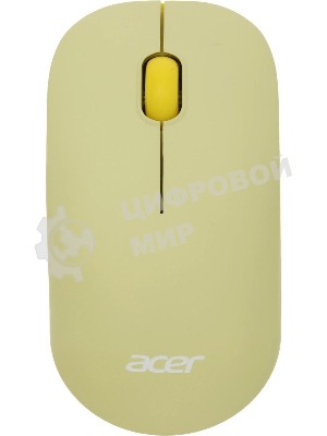 Комплект клавиатура + мышь Acer OCC205 беспроводной USB, 1200 dpi, зеленый/желтый