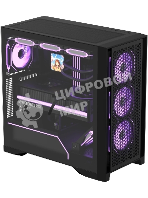 Компьютерный корпус AeroCool/Formula Air Power G8 Floe черный без БП ATX 2xUSB 3.0 1xUSB3.1 audio bott PSU