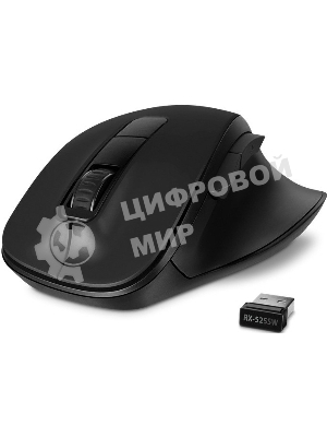 Мышь беспроводная SVEN RX-525SW черная (бесшумн. кл., 5+1кл. 600-1400DPI, Soft-touch, блист.)