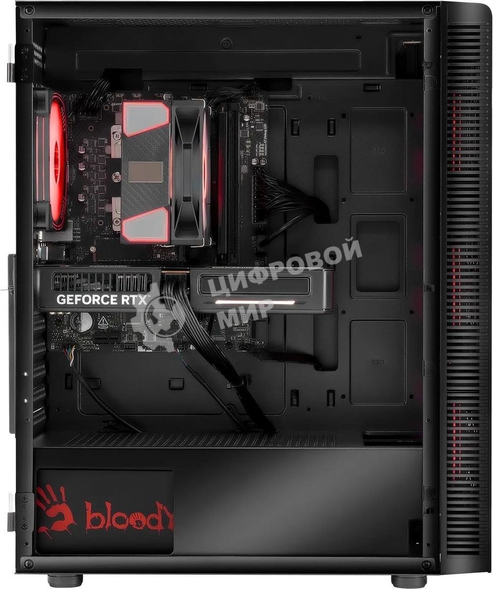 Компьютер Bloody BD-PC CB76T2 TWR i5 14400F (2.5) 32Gb SSD 1Tb RTX 5070 12Gb Windows 11 Home 64 GbitEth 650W черный (RUS) (2141983)