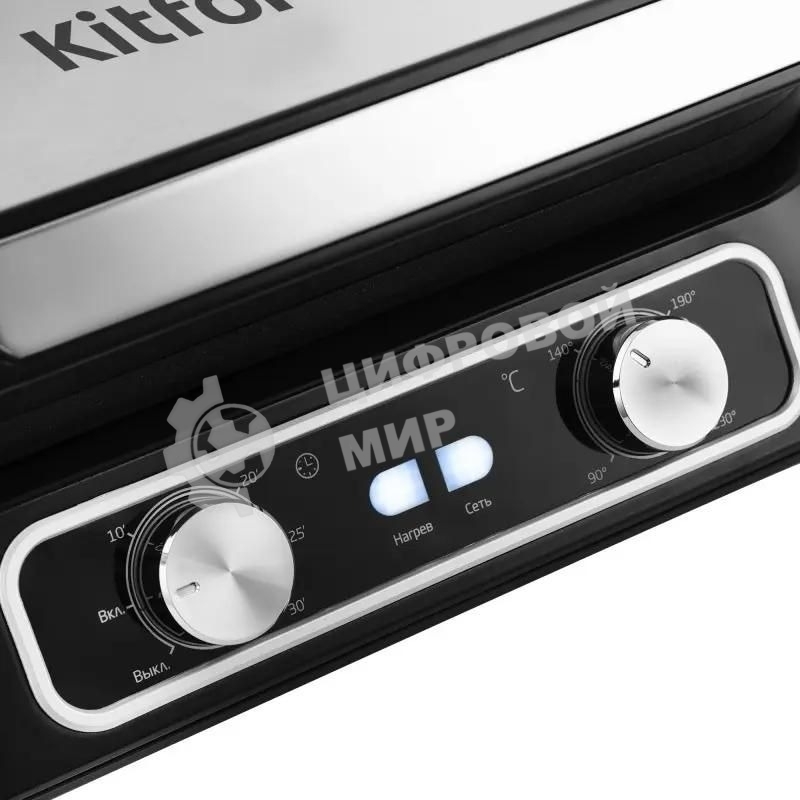 Гриль электрический Kitfort КТ-1652 2100Вт черный