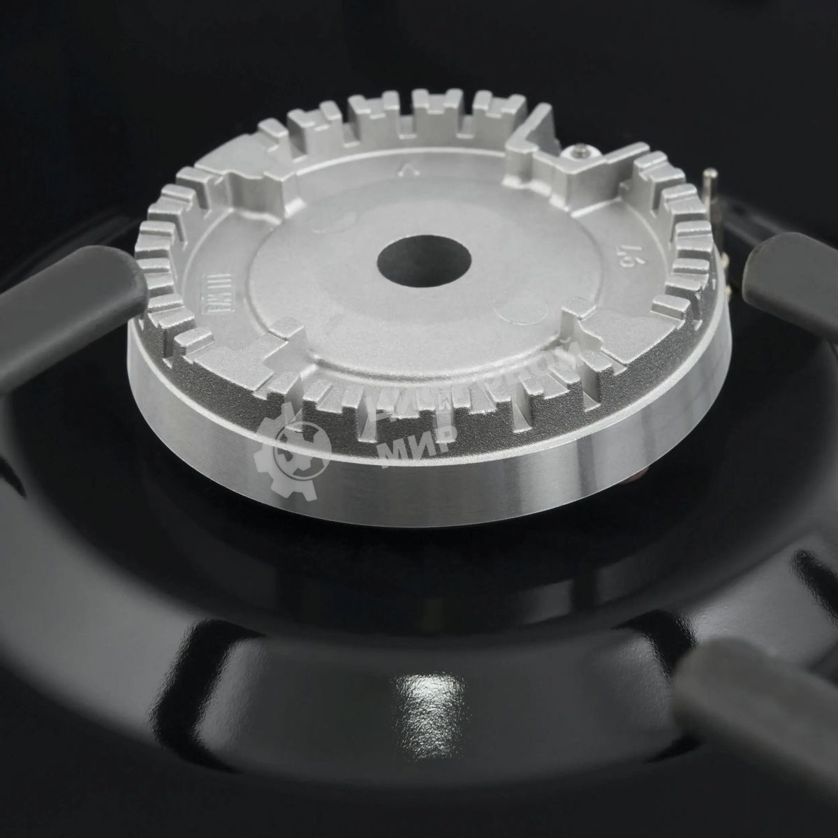 Газовая варочная панель Maunfeld EGHE.32.3EB/G, 2 конфорки, эмалированная сталь, черный