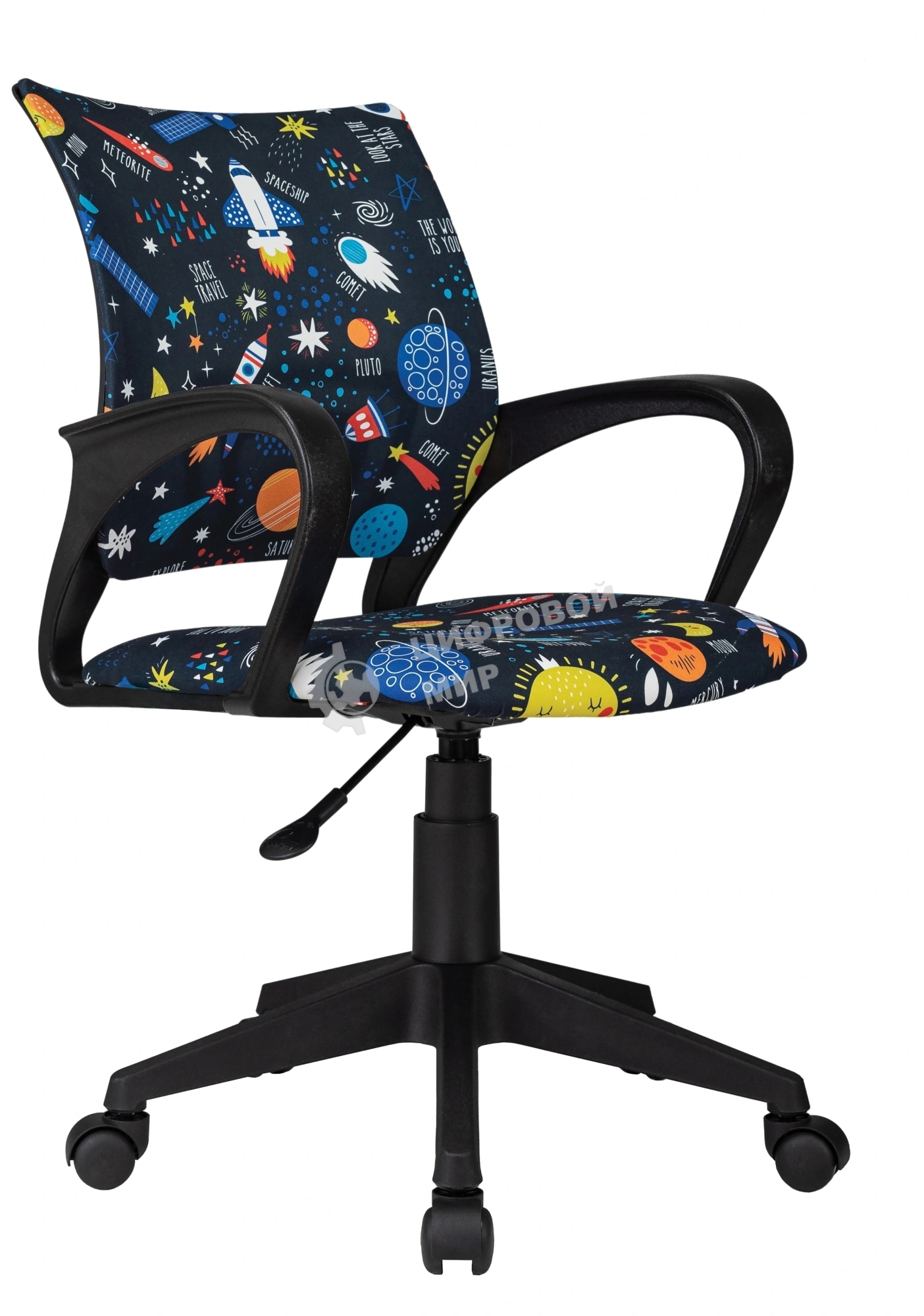 Кресло детское Бюрократ Burokids 1 мультиколор шаттл крестов. пластик