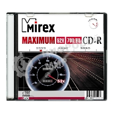 Диск CD-R Mirex 700 Mb, 52х, Maximum, Slim Case (1), (1/200)