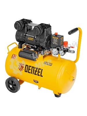Компрессор безмасл. малошумный Denzel DLP-950/24, 950 Вт, 24 л, 2850 об/мин, 170 л/мин
