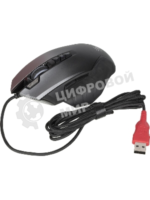 Мышь проводная A4Tech Bloody J95s серый, 8000 dpi, USB, кнопки - 9