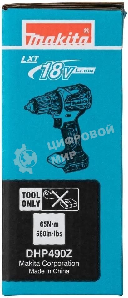 Дрель-шуруповерт Makita DHP490Z аккум. патрон:быстрозажимной