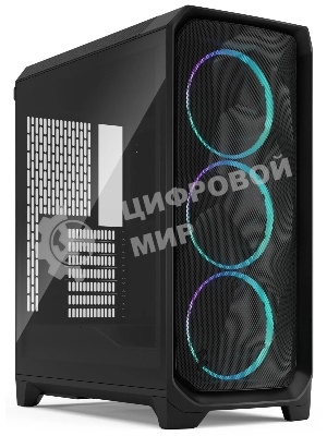 Корпус Fractal Design Meshify 3 Black RGB TG Light Tint, Midi-Tower, чёрный, 3 x 140 мм
