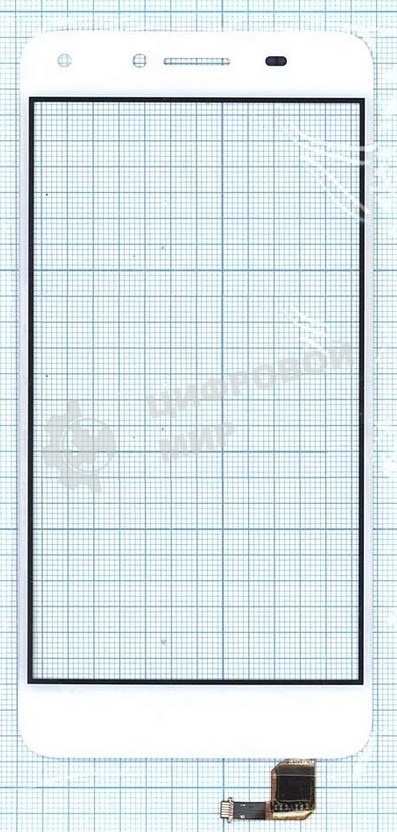 Сенсорное стекло (тачскрин) для Huawei Honor Y5 II 3G, белое