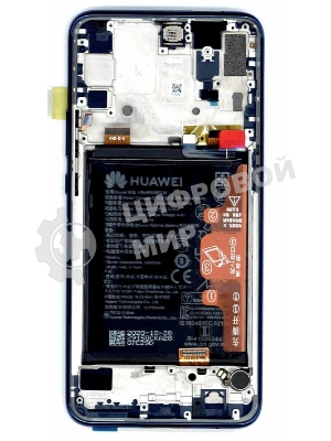 Дисплей для Huawei Honor 9X Pro в сборе с тачскрином, панелью и аккумулятором (SP 02353HAD), синий