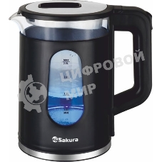 Чайник электрический Sakura SA-2735BK черный, 2,3 л., 1800 Вт