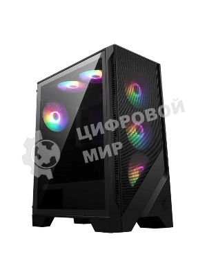 Компьютерный корпус MSI MAG FORGE 120A Mid-Tower, ATX, 2xUSB 3.2, Audio I/O, 6x120мм autoRGb Fan PWM RGb PWM Control Board, Tempered Glass Window