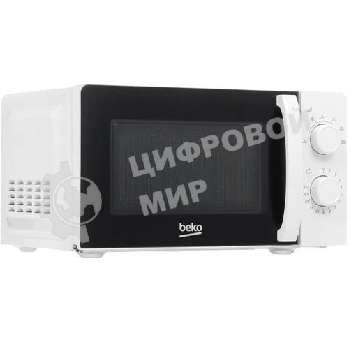 Микроволновая печь Beko SOLO MOC20100W1 белый, 20 л, 700 Вт, переключатели - поворотный механизм