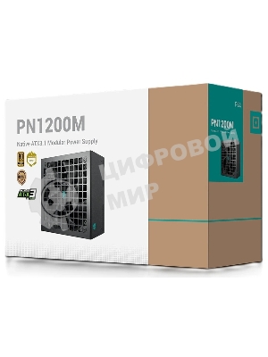 Блок питания Deepcool/GamerStorm PN1200M, 1200Вт, 80 PLUS Gold, 135мм, модульный, черный