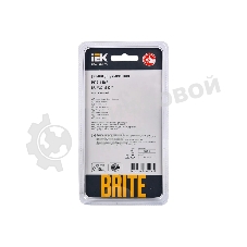 Рамка 2-местная IEK BRITE РУ-2-1-БрА металл алюминий