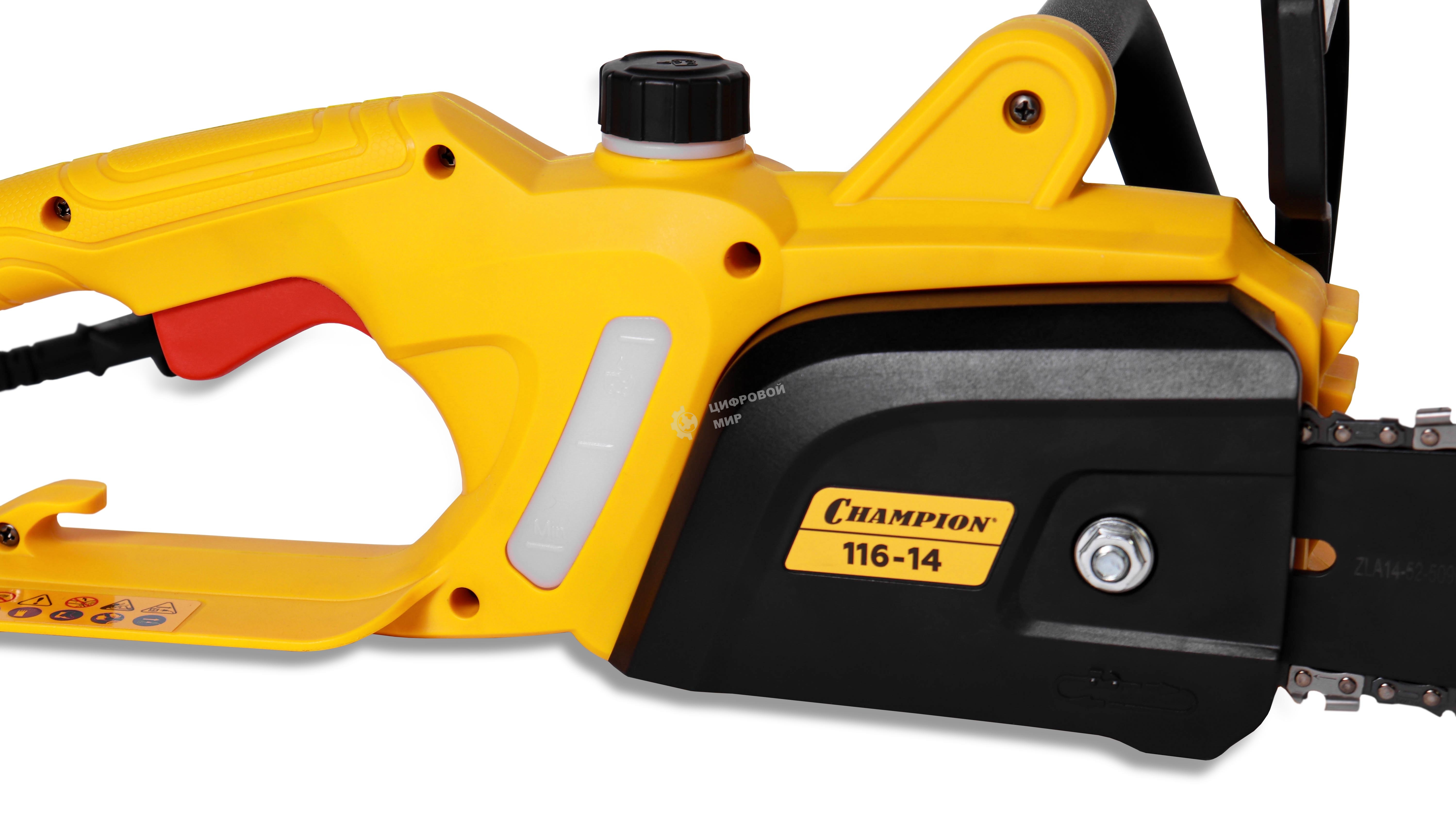 Электропила Champion 116-14 3/8-1,3-52 1,6кВт 3,14кг