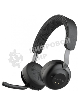 Гарнитура JLab Epic Work ANC Wireless Duo with Stand чёрный, беспроводная, Bluetooth/радиоканал/USB-C, ANC (шумоподавление), до 9 м, в комплекте подставка