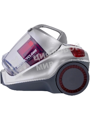 Пылесос Hyundai HYV-C4570 серебристый/красный, 380/2400 Вт, уборка сухая, пылесборник контейнер 5 л