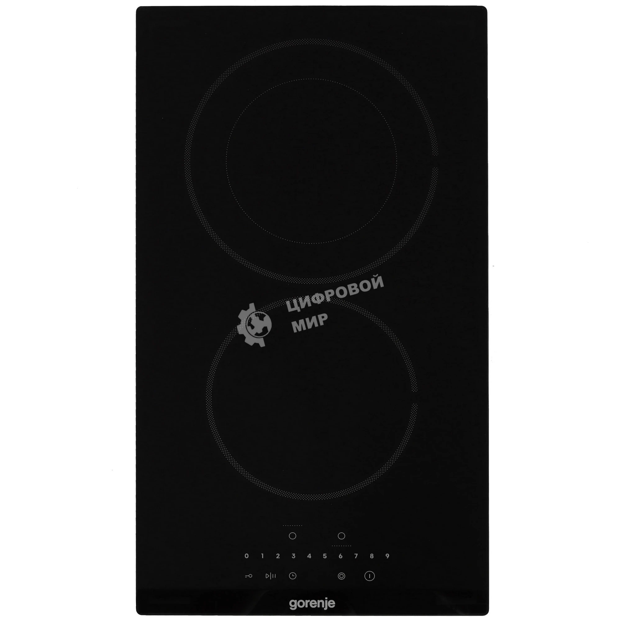 Электрическая варочная поверхность Gorenje ECS322BCSCE, 2 конфорки, с зоной расширения, стеклокерамика, 3200 Вт