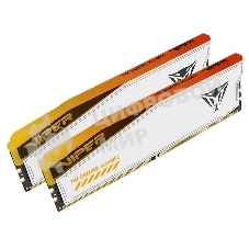 Оперативная память Patriot Viper Elite 5 TUF Gaming, DDR5, 32Gb (2x16 GB), 6000 MHz, CL36, DIMM, радиатор, RGB, белый