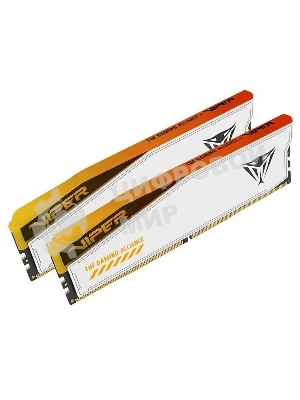 Оперативная память Patriot Viper Elite 5 TUF Gaming, DDR5, 32Gb (2x16 GB), 6000 MHz, CL36, DIMM, радиатор, RGB, белый
