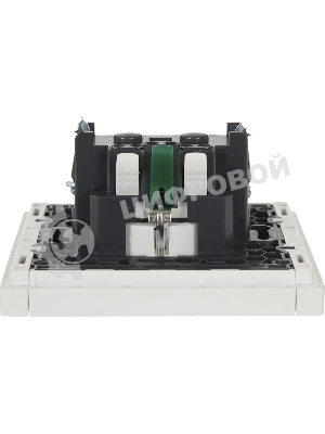 Розетка СП FORTE&PIANO FP213 16А с заземл. защ. шторки безвинт. крепл. белый IEK FP-R14-16-1-K01