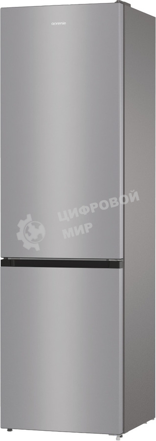 Холодильник Gorenje NRK6201ES4 серебристый двухкамерный 235/96 л морозилка снизу, No Frost