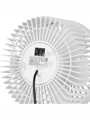 Вентилятор Energy EN-0625 белый, настольный, 2,5 Вт, 1 скорость, 13 см, питание от USB