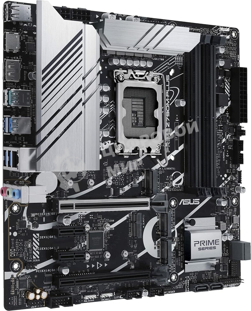 Материнская плата ASUS PRIME Z790M-PLUS, LGA 1700, Intel Z790, 4xDDR5, 4xSATA, 3xM.2, 1xPCIe 4.0 x4, 1xPCIe 5.0 x16, 2xPCIe x1, 1xDP, 1xHDMI, 1x 1Gb LAN, 1xUSB-C 3.2 Gen 2x2, 1xUSB 3.2 Gen 2, 4xUSB 3.2 Gen 1, 2xUSB 2.0, 3x3.5 мм, 7.1, mATX