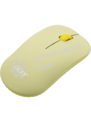 Комплект клавиатура + мышь Acer OCC205 беспроводной USB, 1200 dpi, зеленый/желтый