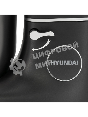 Кухонная машина Hyundai HYM-S8591 планетар.вращ. 1500Вт черный/серебристый