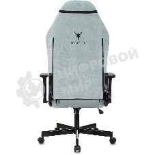 Кресло игровое Бюрократ Knight N1 Fabric серо-голубой Light-28 с подголов. крестовина металл